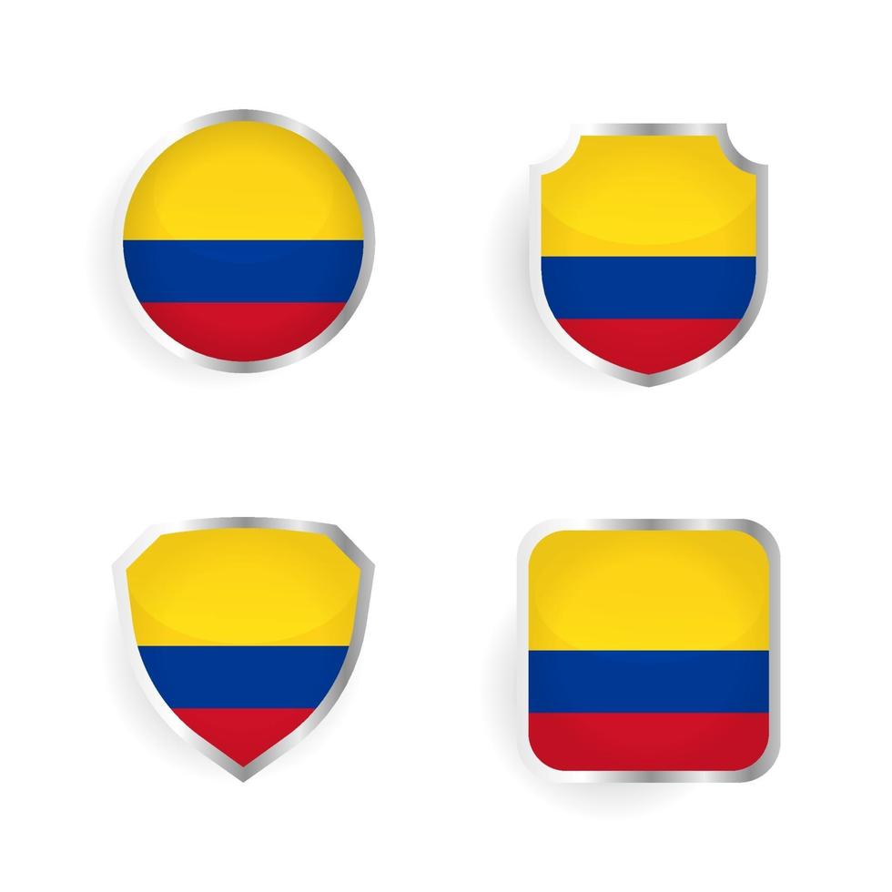 Colombia Country Badge and Label Collection vector