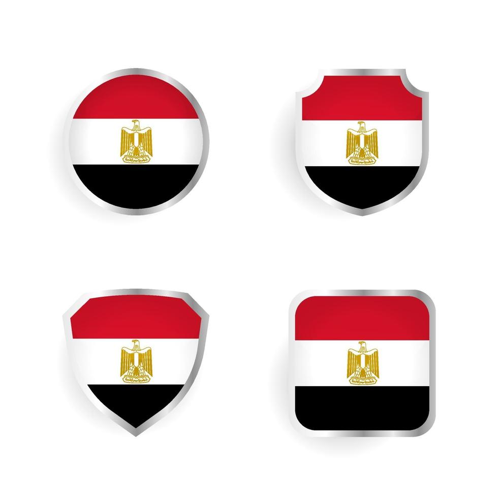 Egypt Country Badge and Label Collection vector