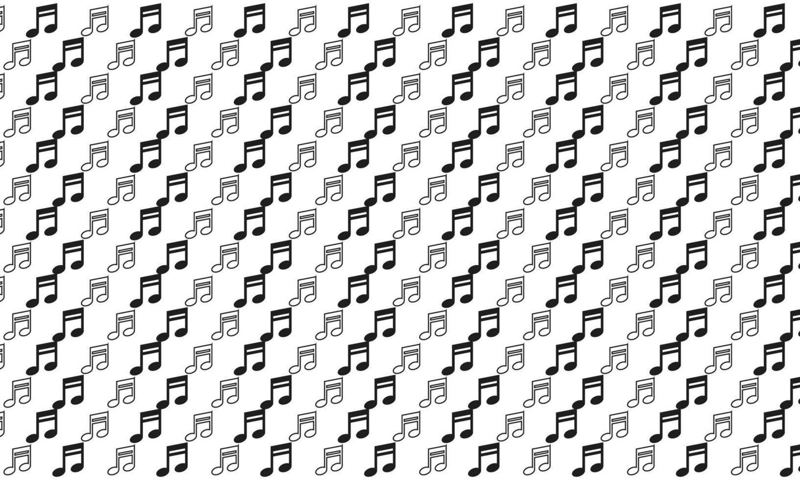 Black and White Music Seamless Pattern vector