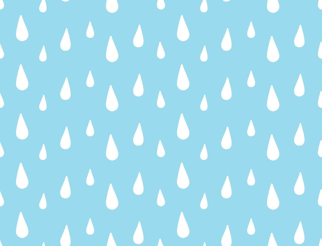 Raindrop seamless pattern. Rainy background. Weather wallpaper. vector