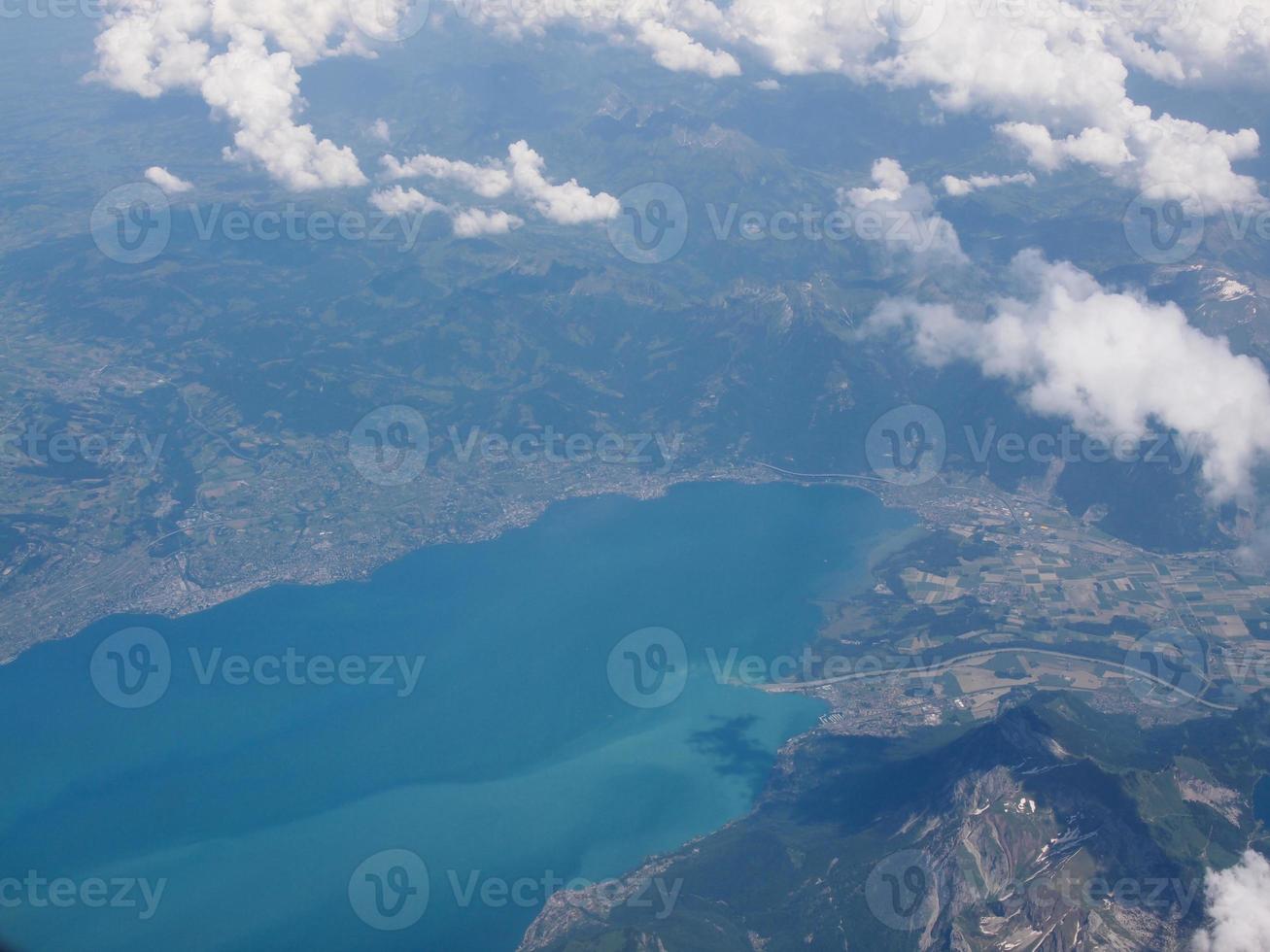 vista aérea del lago bodensee foto