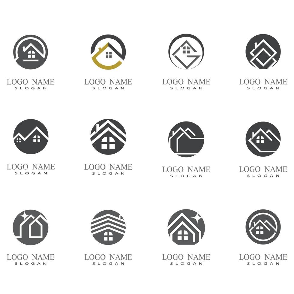 Real Estate , Property and Construction Logo design vector