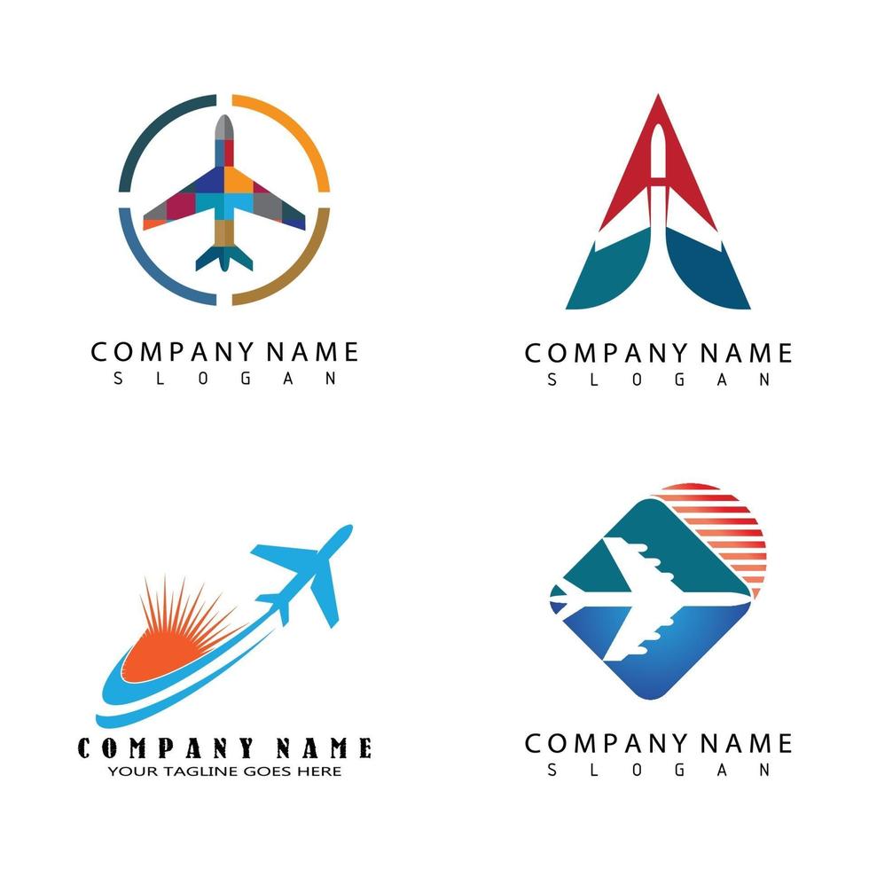 Airplane icon vector illustration design Logo Template 3218785 Vector ...