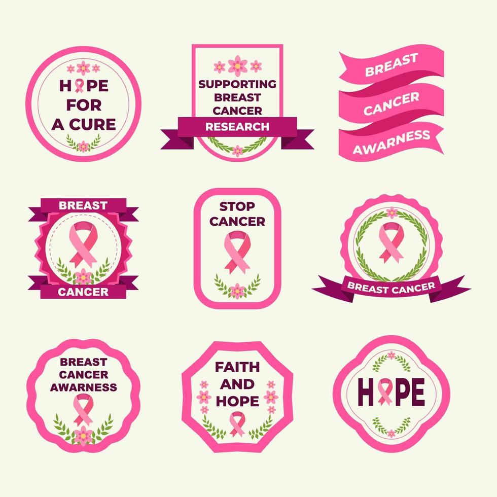 Breast Cancer Badge vector