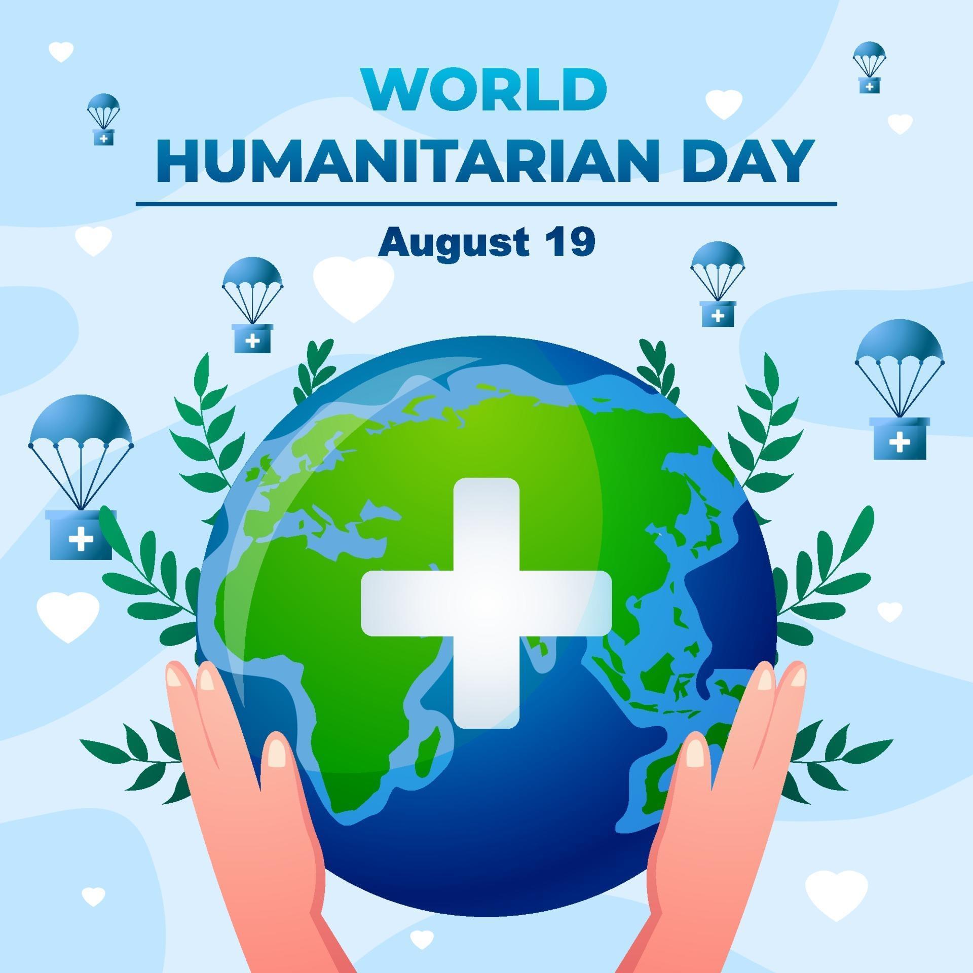 World Humanitarian Day Poster 3218863 Vector Art at Vecteezy