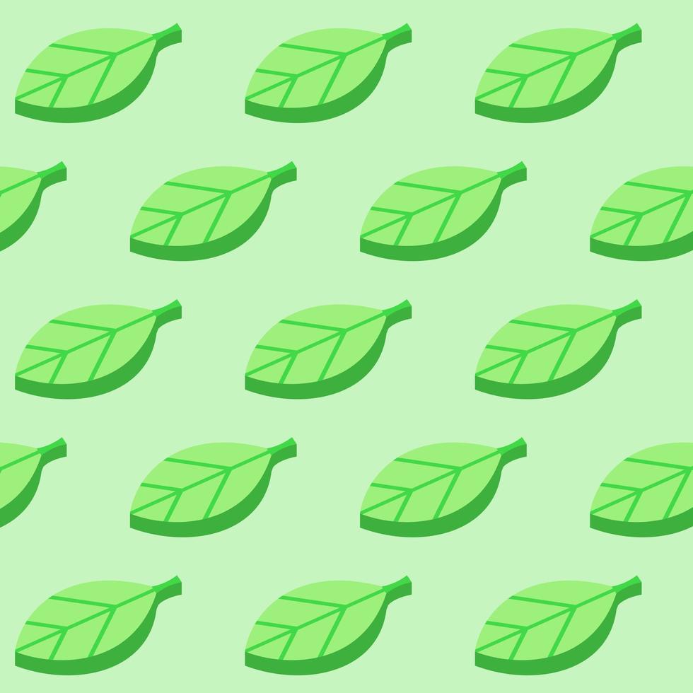 Vector background from green leaves
