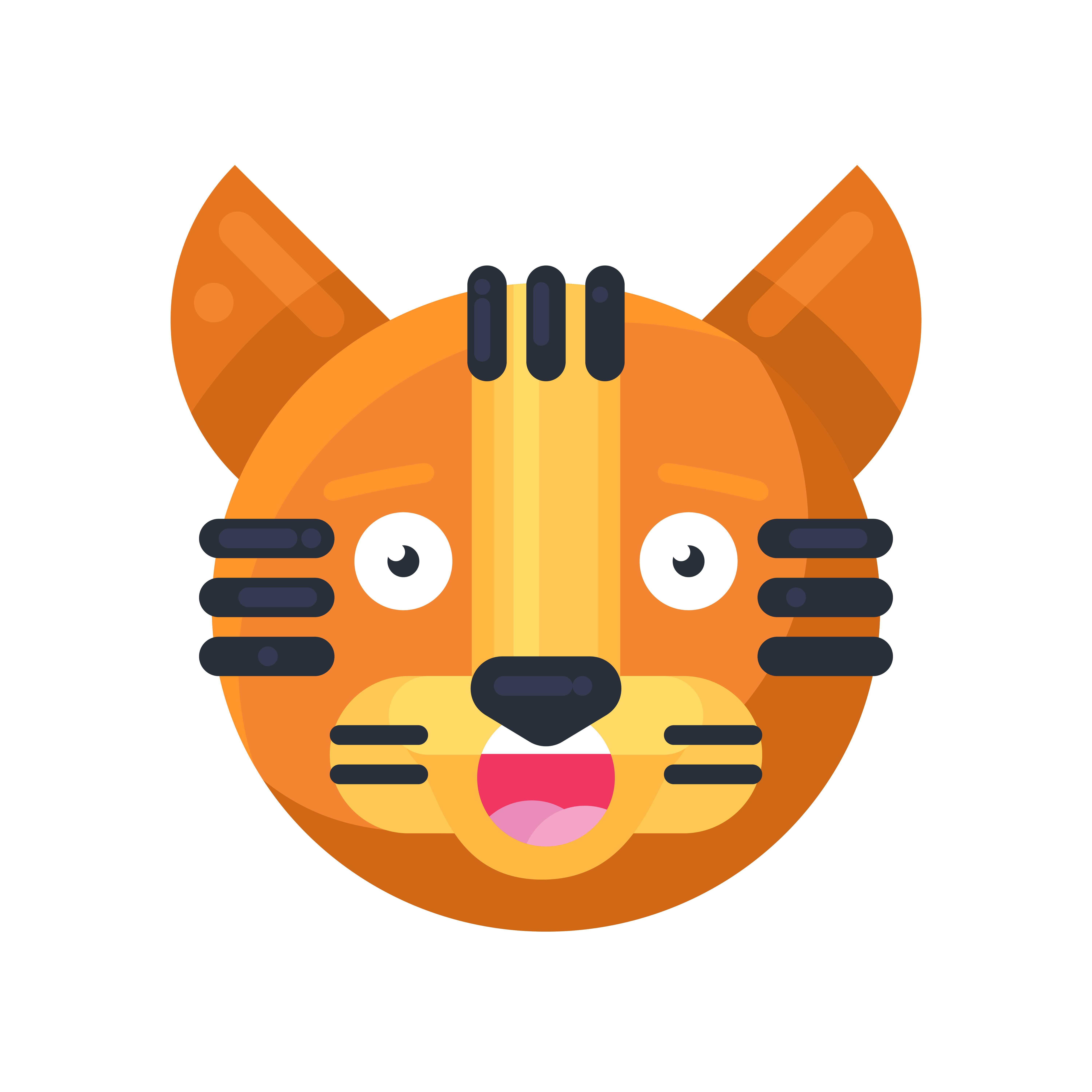 Tiger smiling with teeth funny cute emoji vector 3218923 Vector Art at Vecteezy Tiger smiling with teeth funny cute emoji vector 3218923 Vector Art at Vecteezy