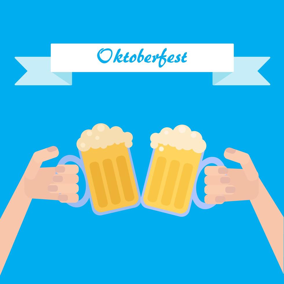 Octoberfest beer poster vector