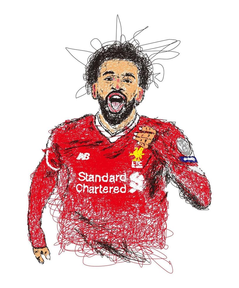 garabato, arte, pelota, jugador, ilustración, vector, imagen vector