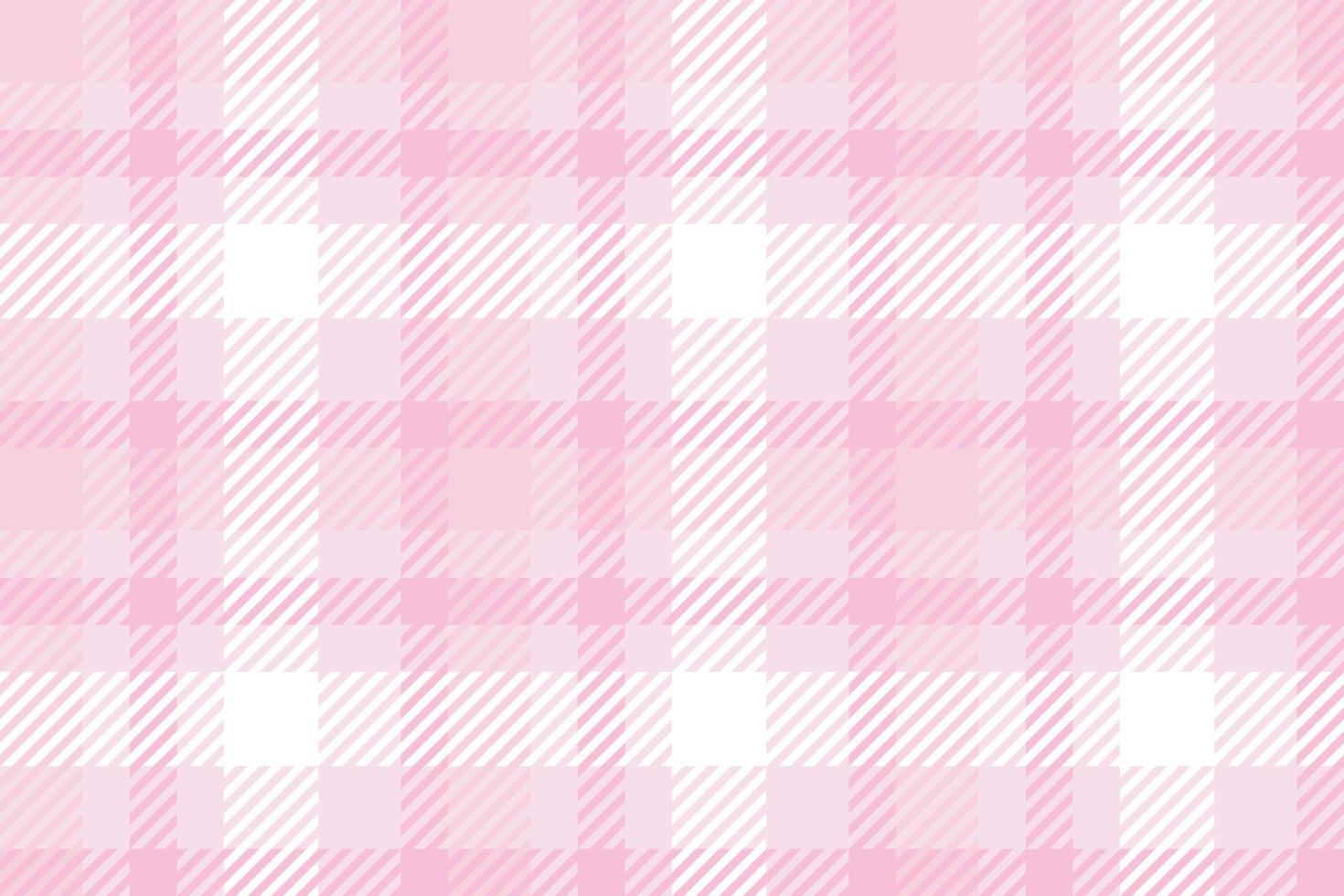 Seamless check pink pattern. Textile tartan plaid swatch vector