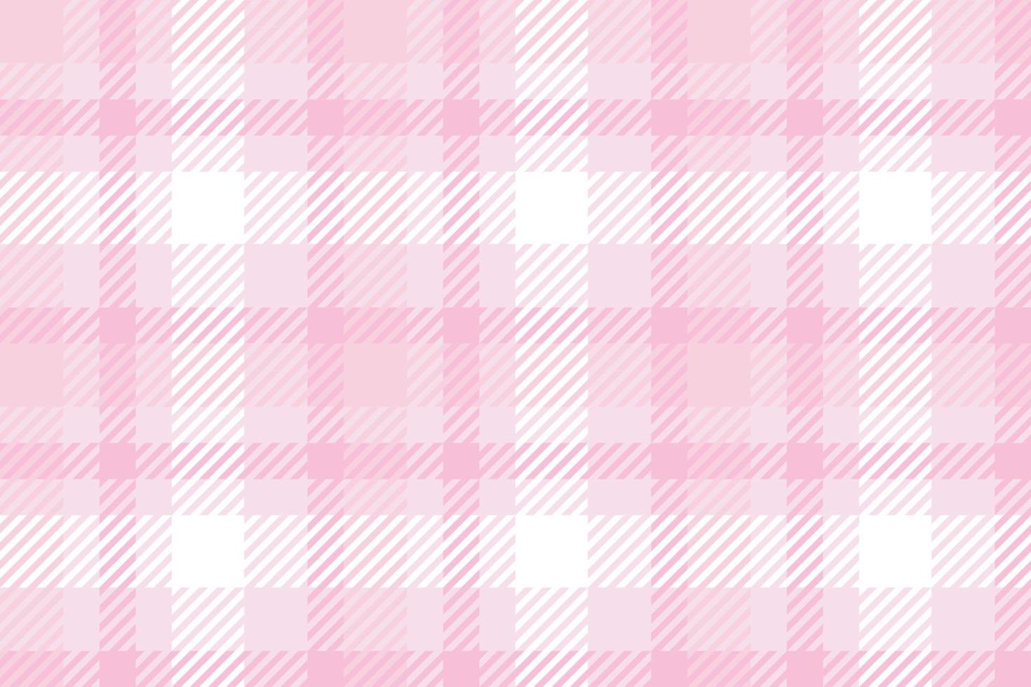 Seamless check pink pattern. Textile tartan plaid swatch vector