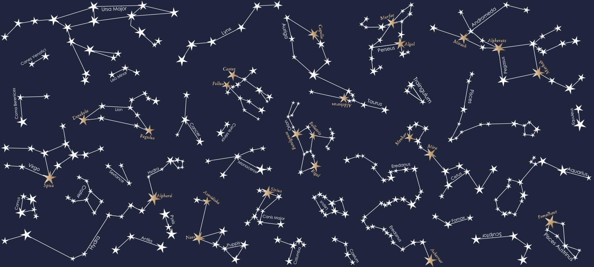 Night star sky seamless pattern. Galaxy cosmos print background vector