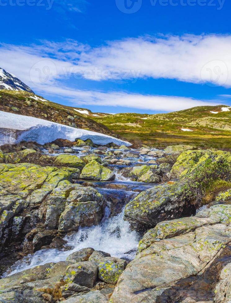 hermoso, tienda, río bottane, hemsedal, noruega foto