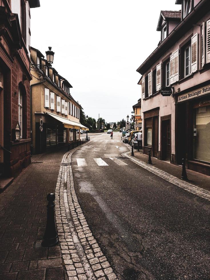 Calle en Seebach, Francia, Europa foto