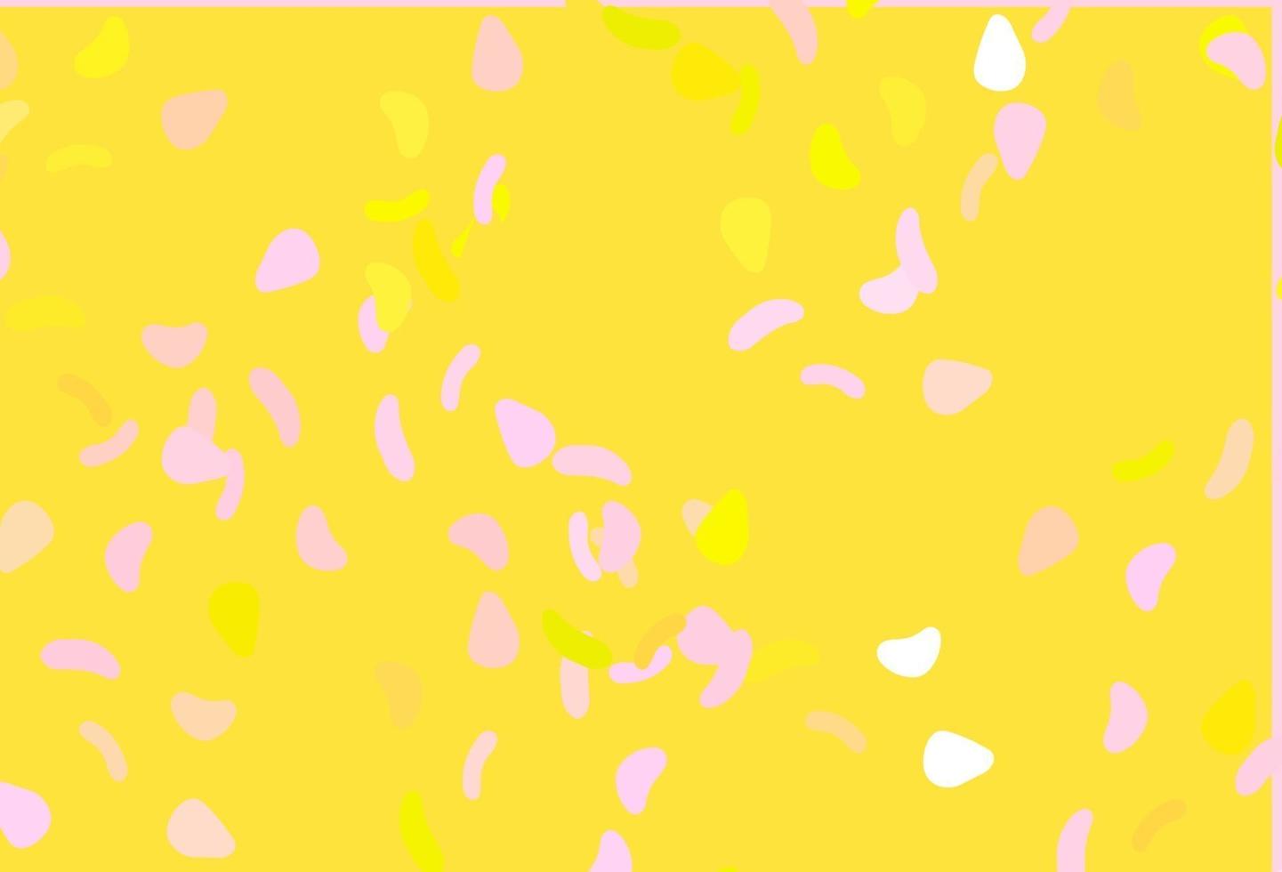 Light Red, Yellow vector texture with random forms.