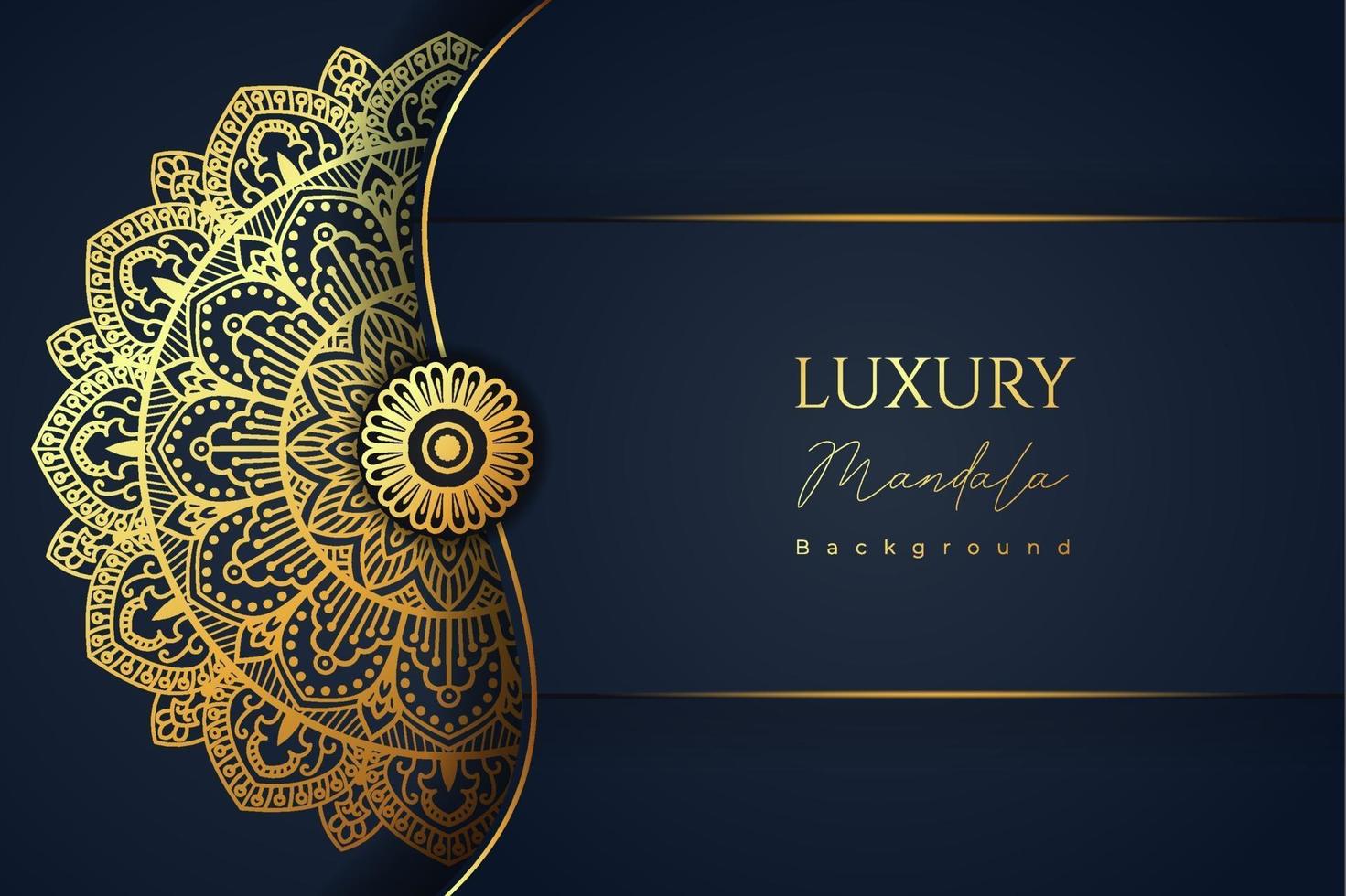 Luxury mandala islamic background vector