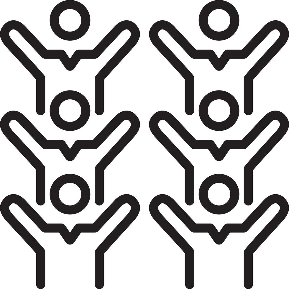 Line icon for commotion vector