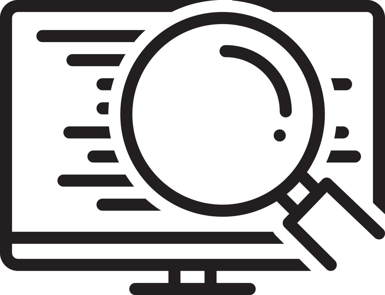 Line icon for decompiler vector