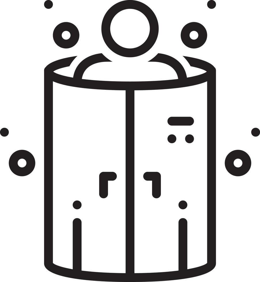 Line icon for cryotherapy vector
