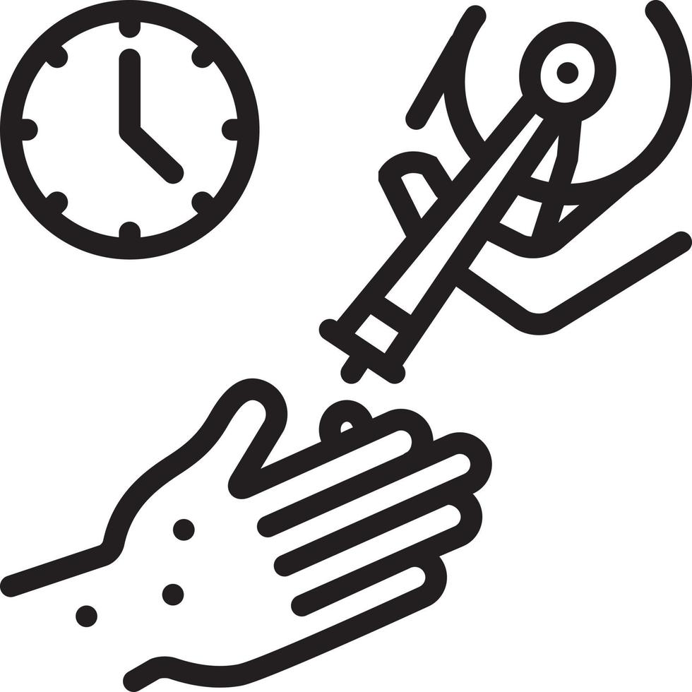 Line icon for cryosurgery vector