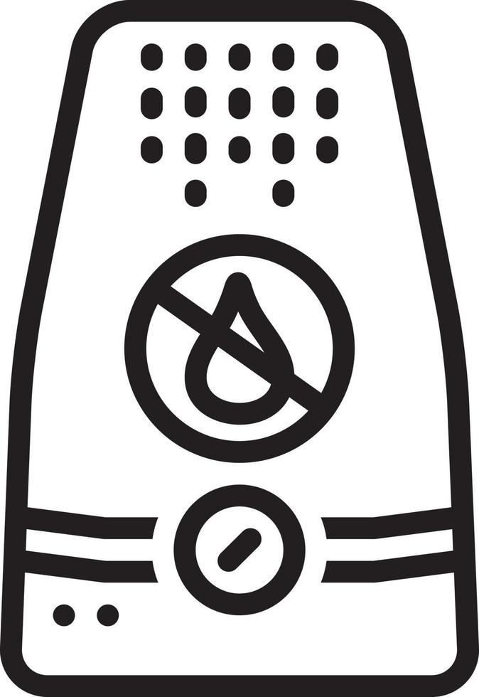 Line icon for dehumidifiers vector