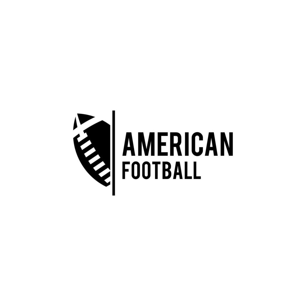 American football team logo icon design vector