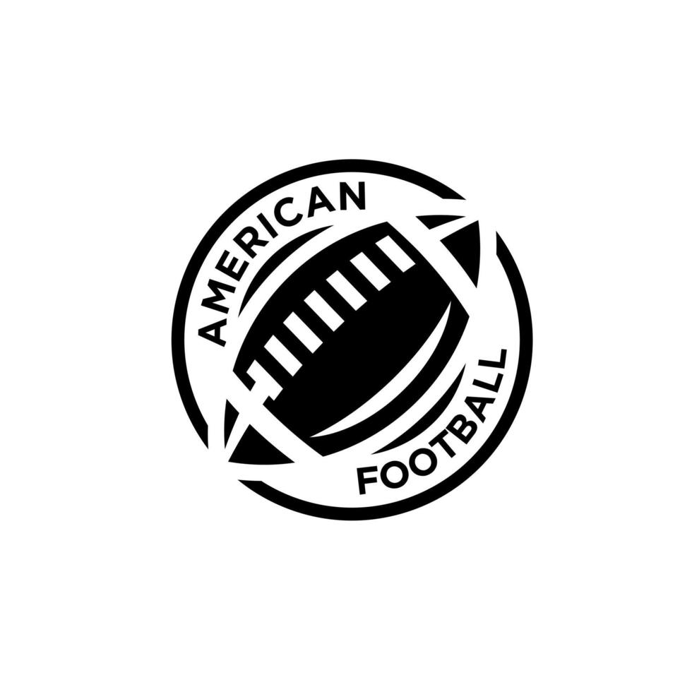 American football team logo icon design vector