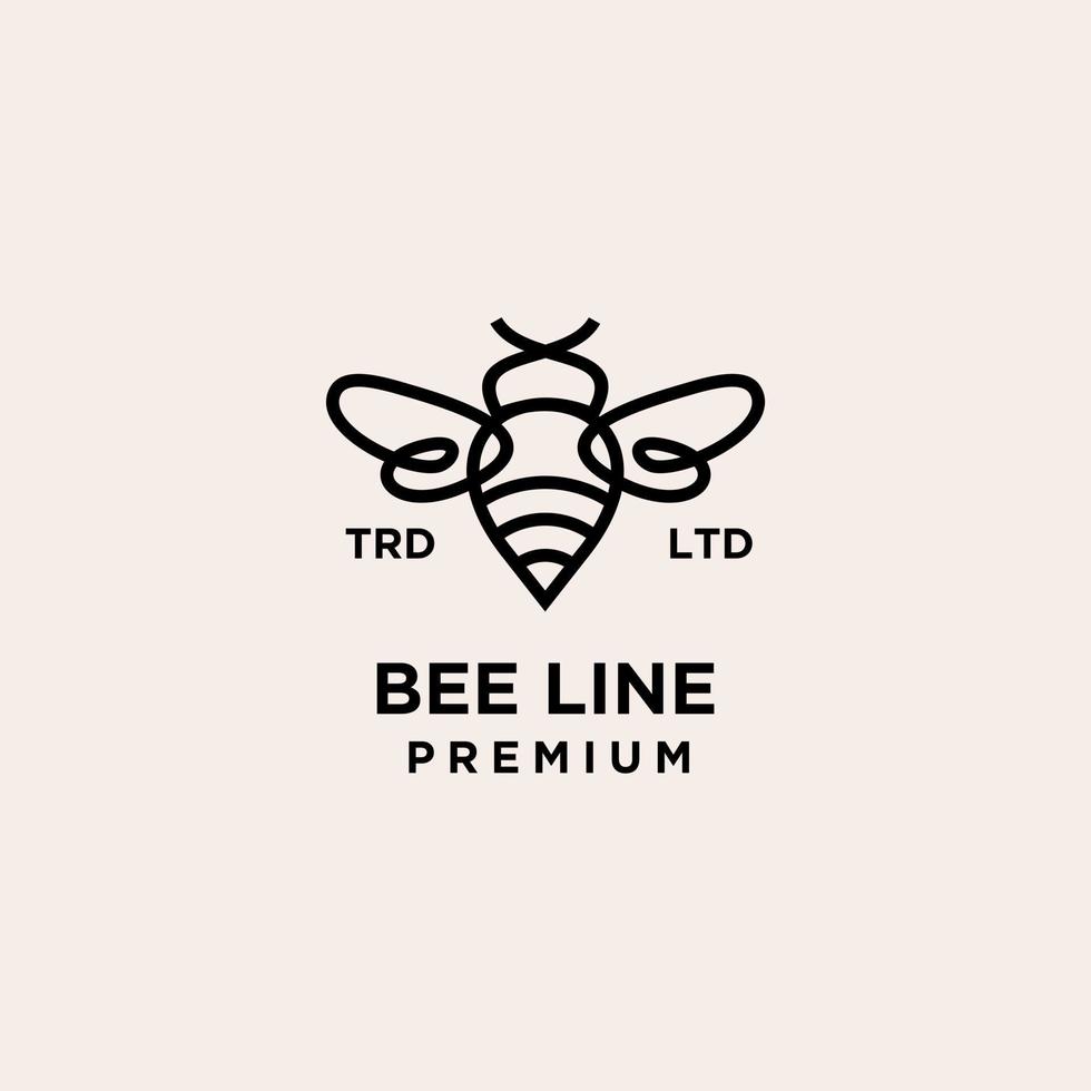 bee line premium vintage logo vector