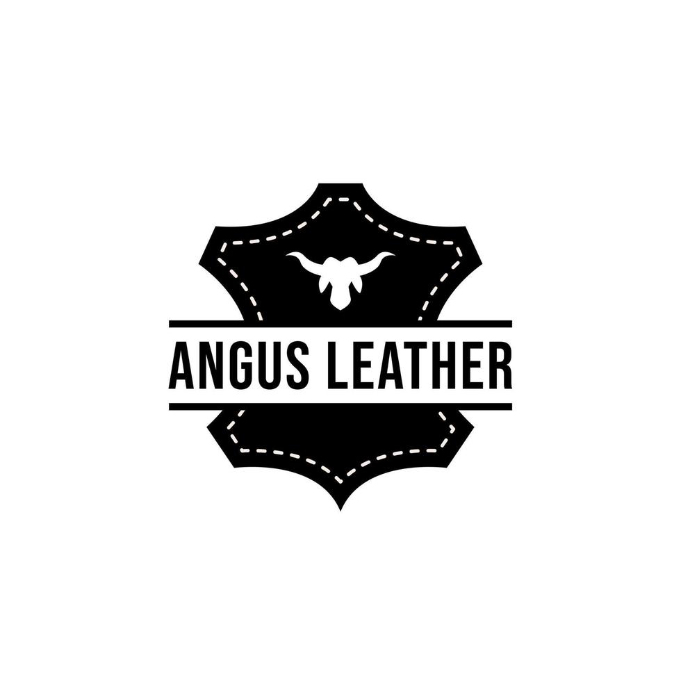 leather craft logo icon design vector