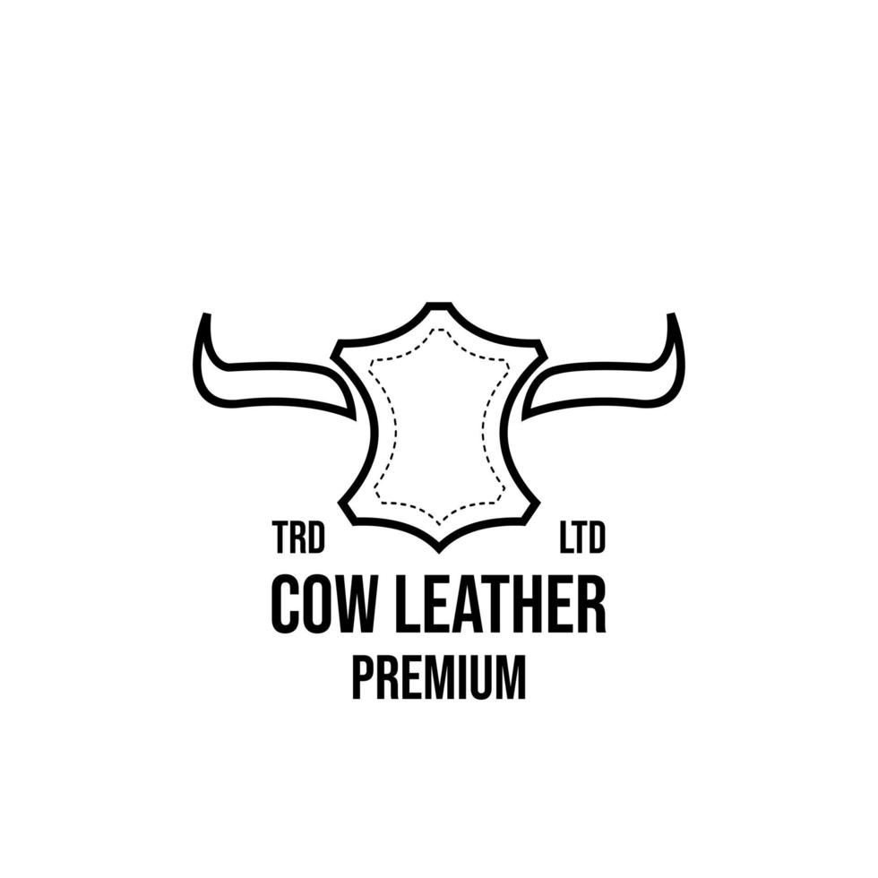 leather craft logo icon design vector