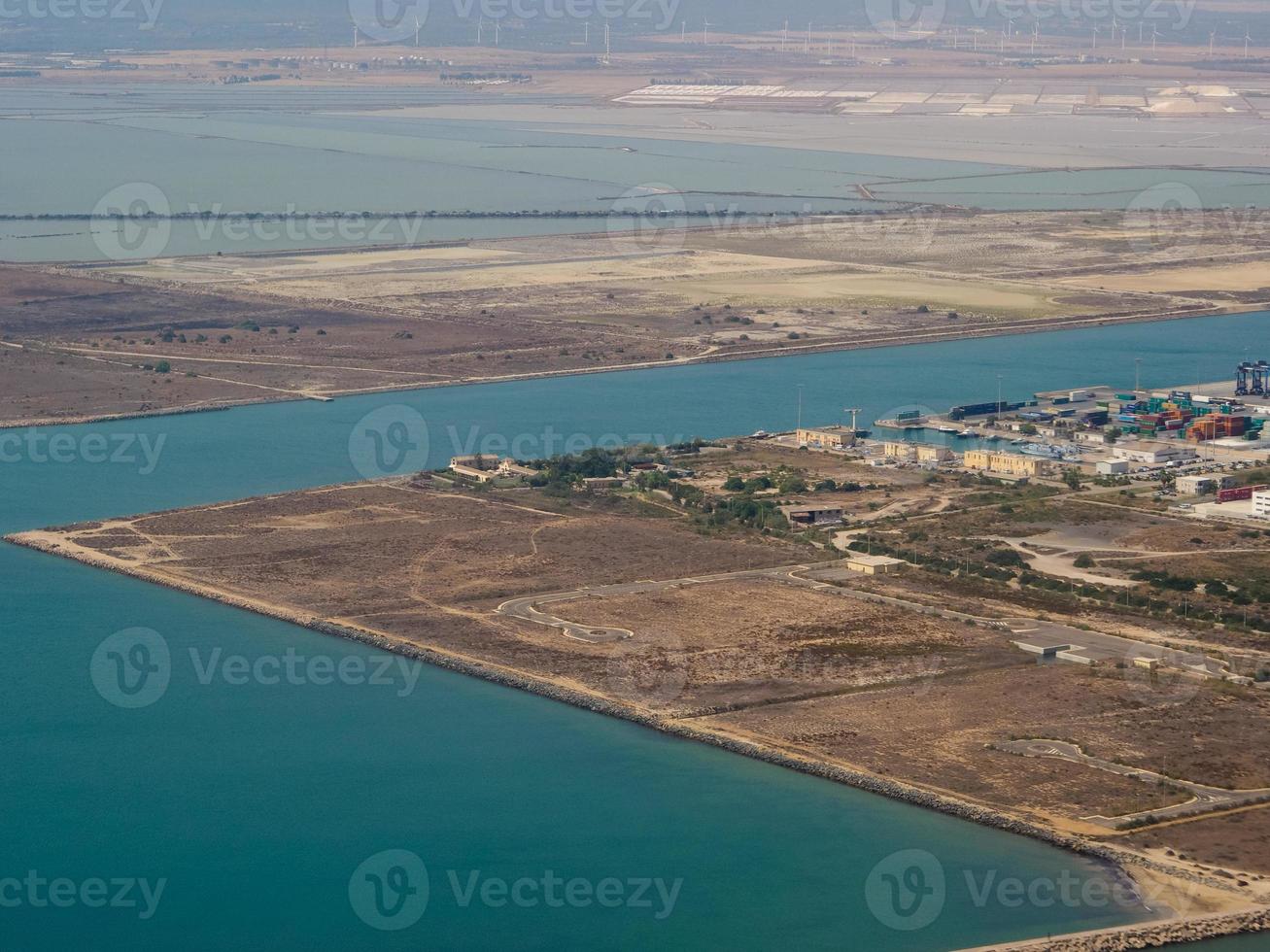 Stagno di Cagliari piscina de la laguna de Cagliari foto