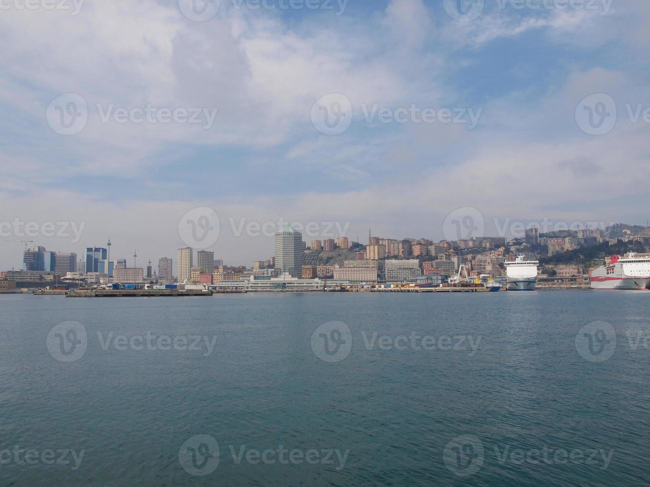 puerto de Génova Italia foto