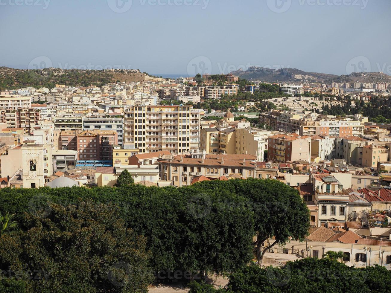 vista aerea de cagliari foto