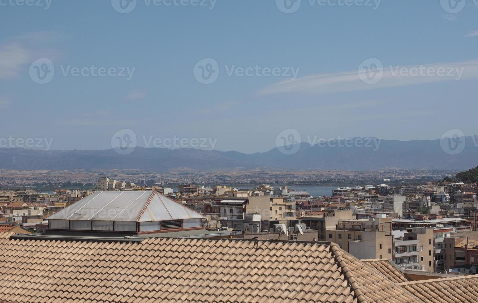 Aerial view of Cagliari photo