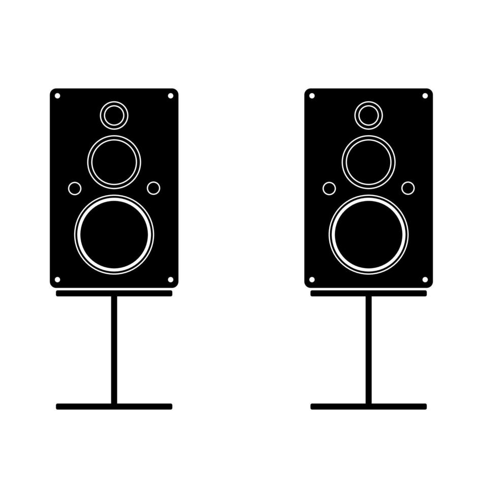 2 channel multimedia speakers vector