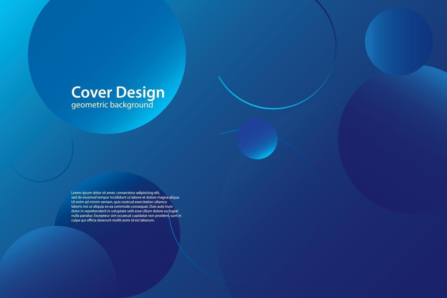 modern blue bubble background vector illustration