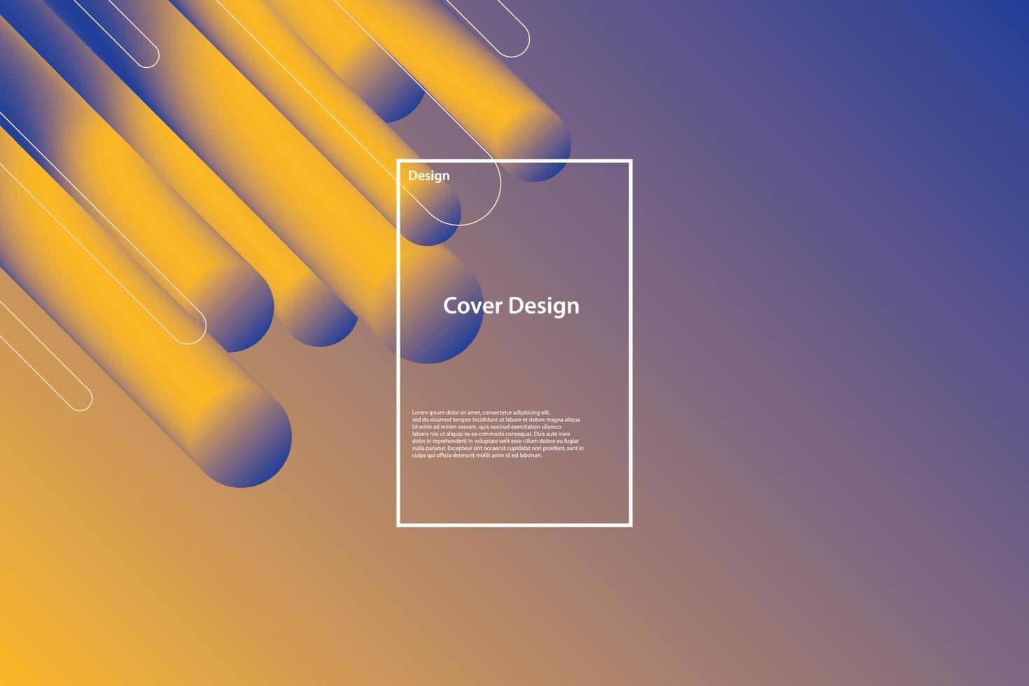 abstract blue and yellow background vector illustration