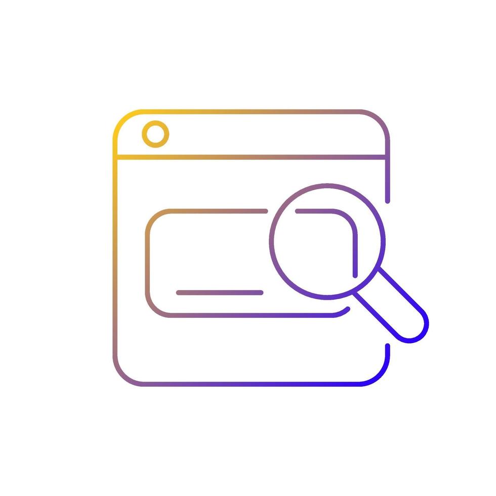 Search engines gradient linear vector icon 3221264 Vector Art at Vecteezy