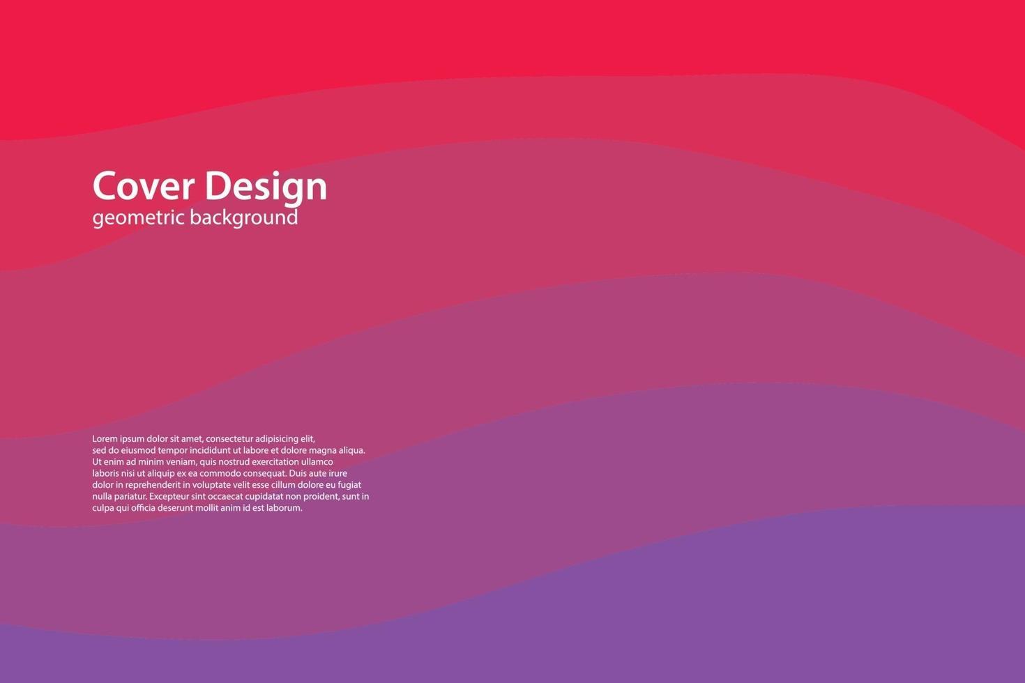 red wavy background vector illustration