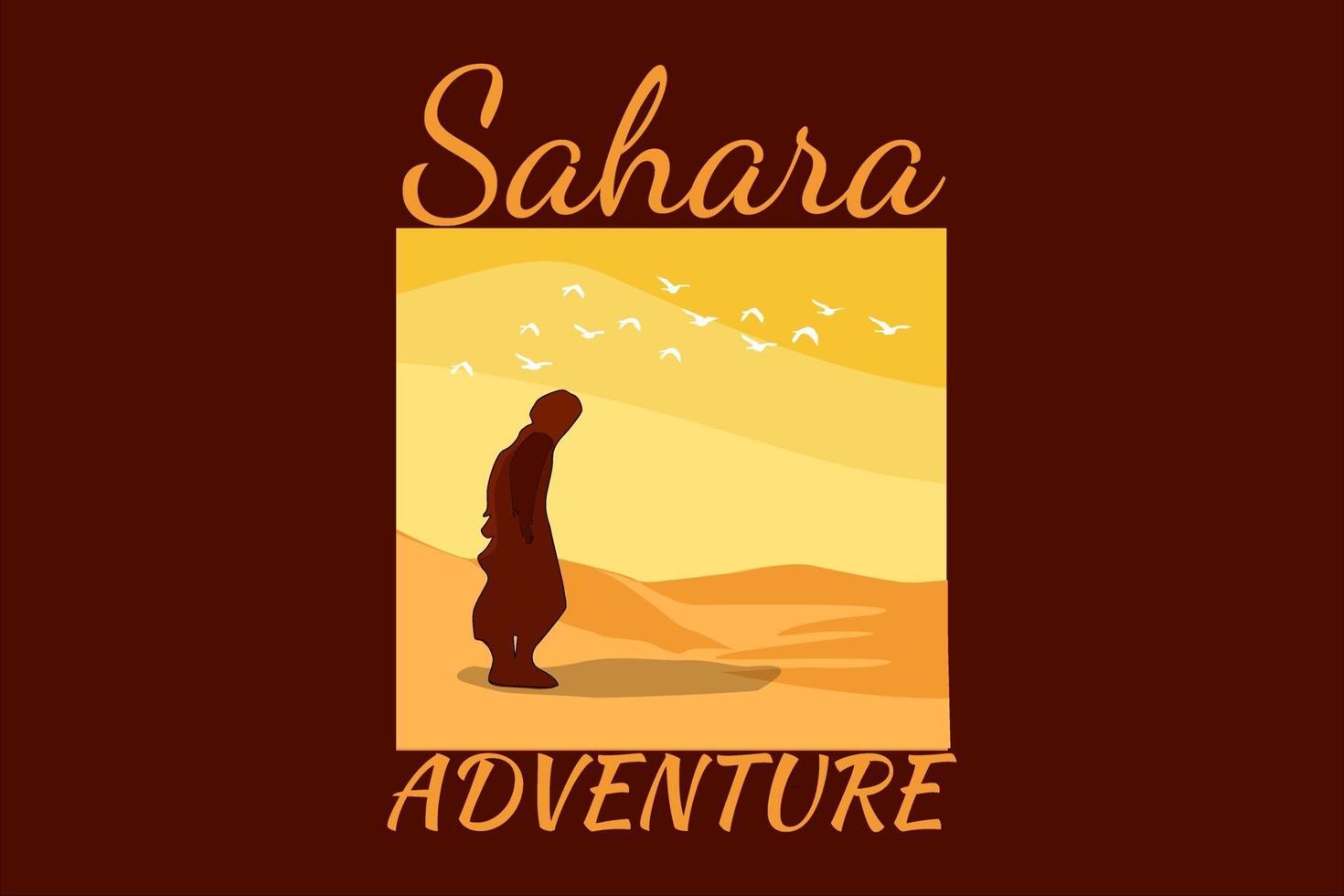 sahara adventure vector art design
