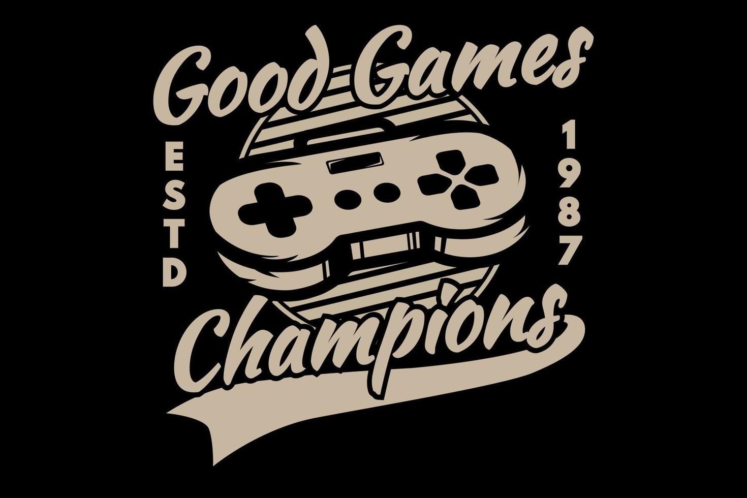 good games champions game pad vector