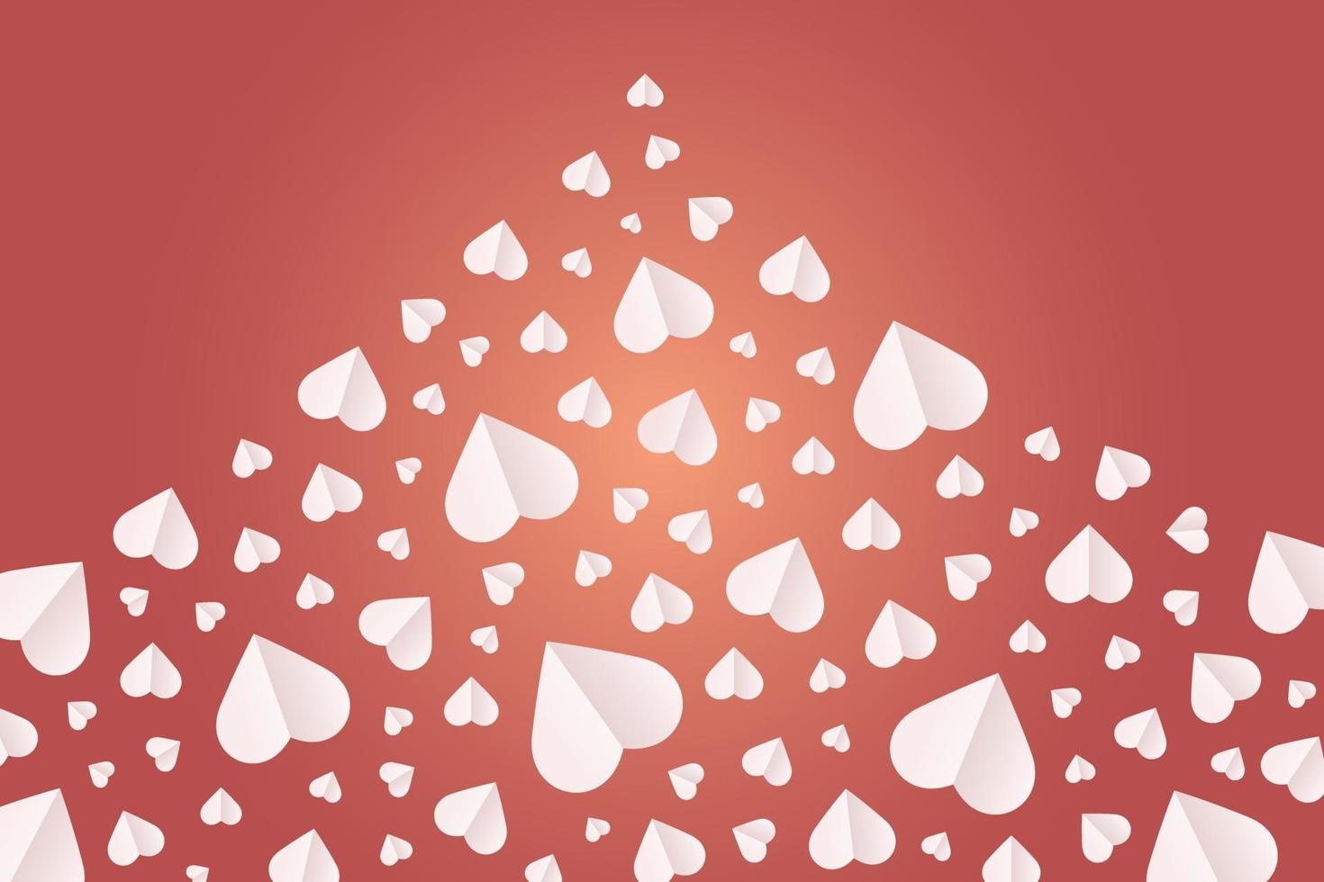 Pattern, background of hearts icon, Heart paper cut in valentine day