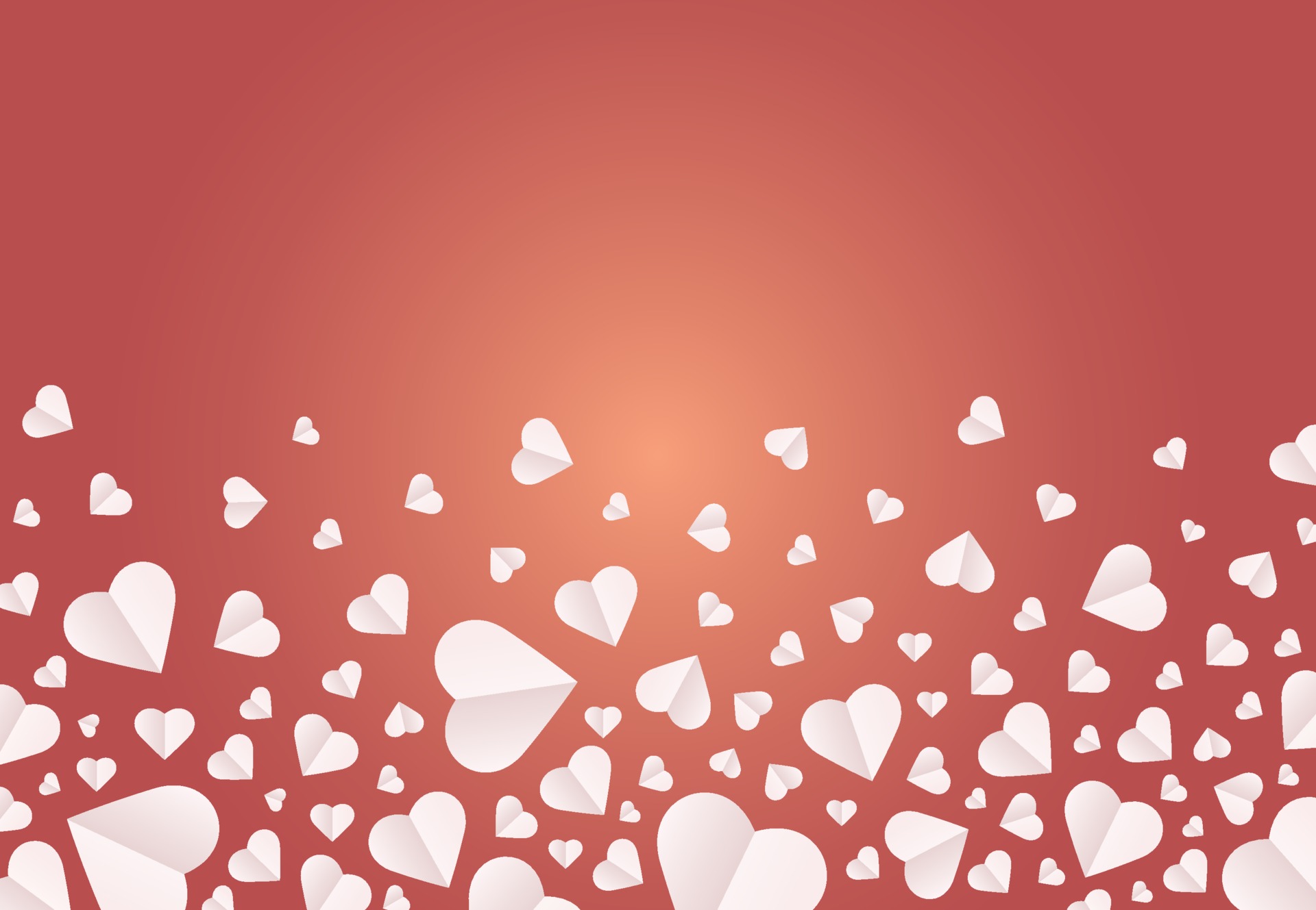 Pattern, background of hearts icon, Heart paper cut in valentine day