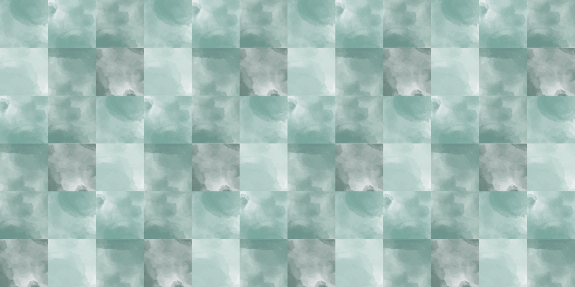 Seamless pattern with watercolor marble textured square pool tile vector