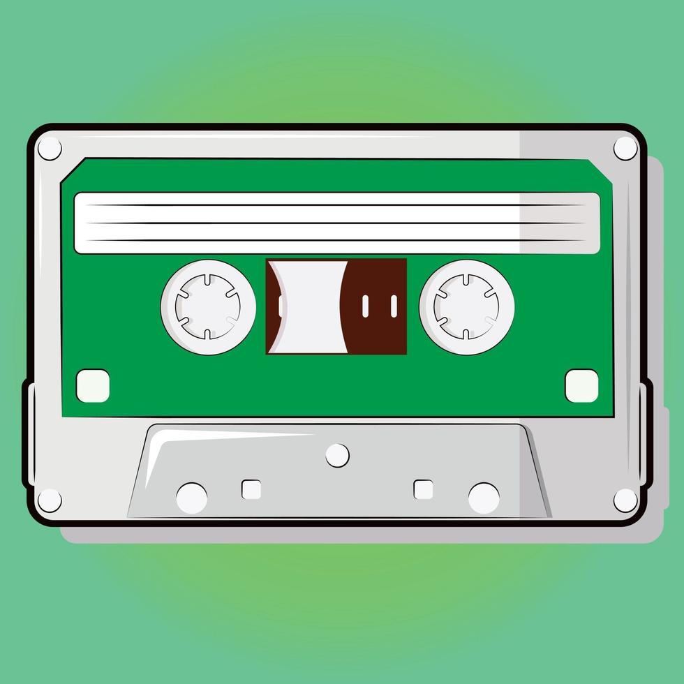 Unusual design of a vintage retro cassette vector