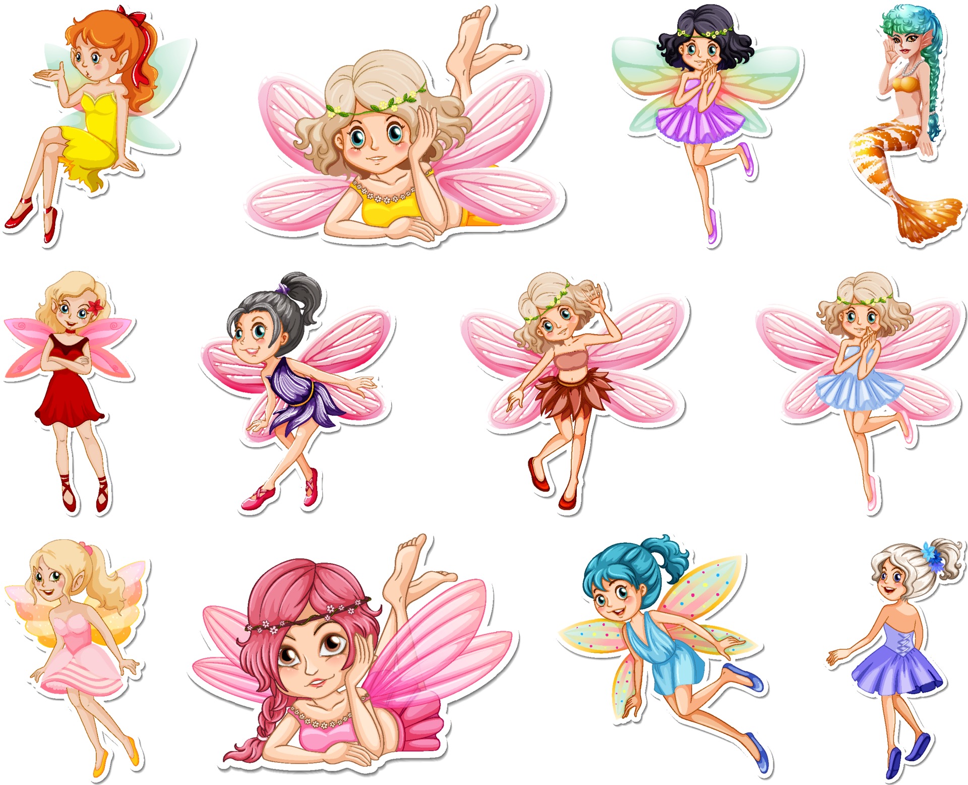 Fairy Cartoon Vector Art, Icons, and Graphics for Free Download