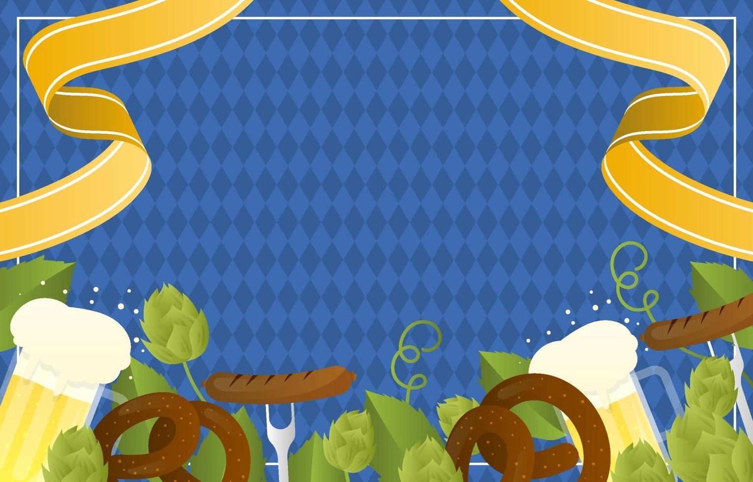 Oktoberfest Festivity Background vector