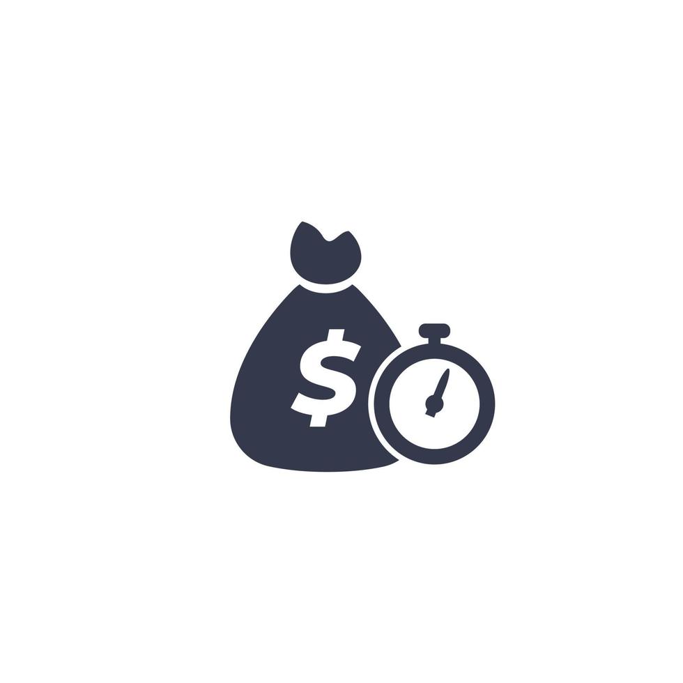 fast loan icon vector