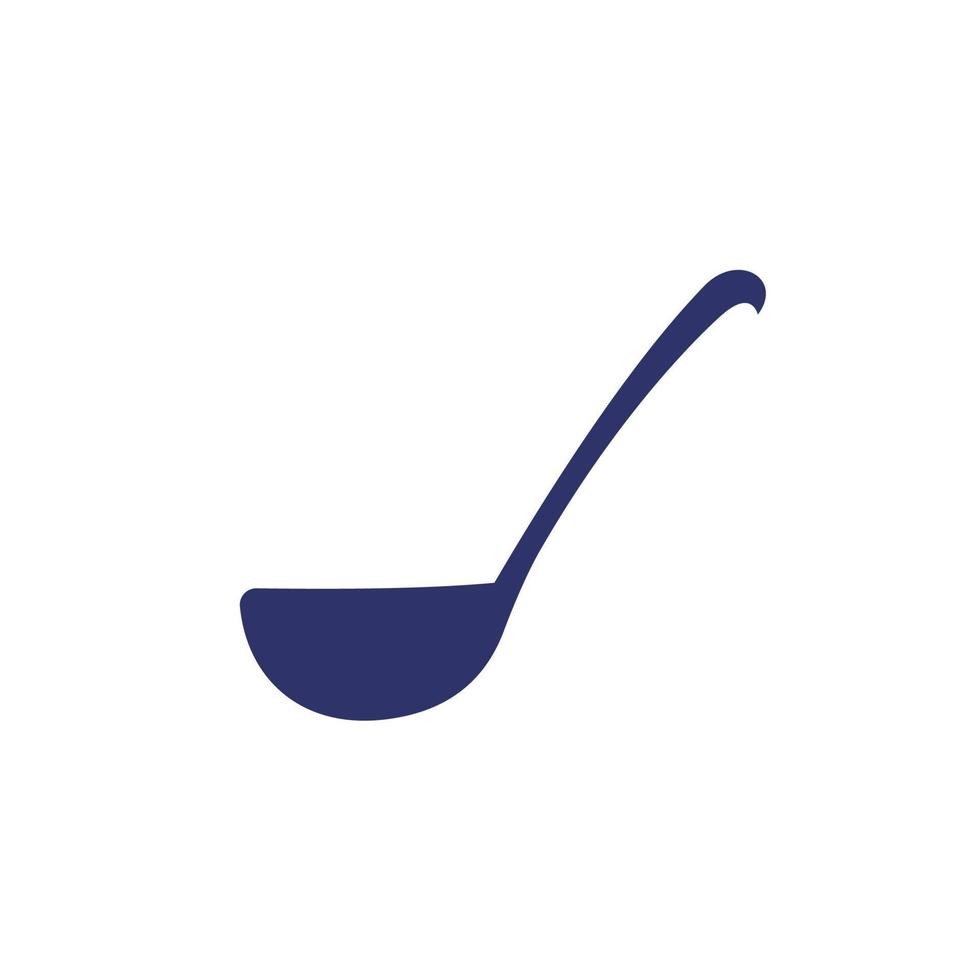 Soup ladle icon on white vector