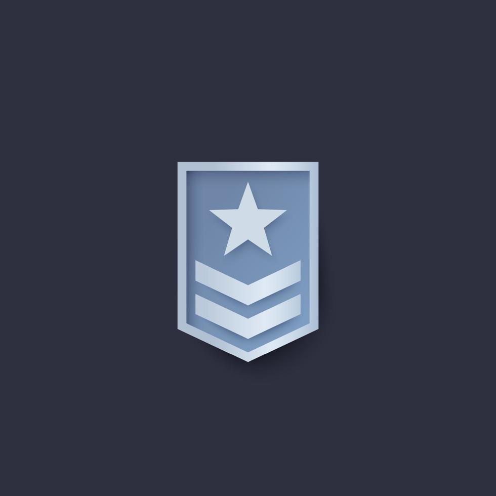 Military rank, vector